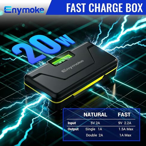 MH-25A Battery Charger, 20W USB Double Slot Charger | for Nikon EN-EL15 EN-EL15a EN-EL15b Battery Compatible with Nikon D600 D780 D850 D750 D610 D500 D7200 D810 D800 Z5 Z6 Cameras in Saudi Arabia