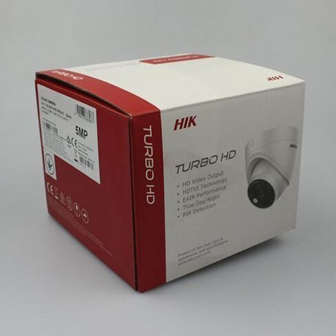 DS-2CE71H0T-PIRLO 5MP PIR Analog Camera 4 in 1 TVI/CVI/AHD/CVBS 2.8MM Lens | CCTV Security Surveillance BNC Output EXIR 2.0 with 65ft IR Distance Strobe Light Alarm IP67 Rated in Saudi Arabia