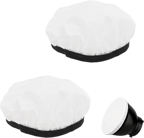 2 Pack Light Diffuser Sock, 7"/18cm Soft Lampshade Reflector Lamp Sock Standard Diffuser, Soft White Diffusers for Studio Strobe Reflectors/Ring Light in Saudi Arabia