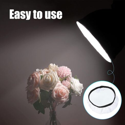 2 Pack Light Diffuser Sock, 7"/18cm Soft Lampshade Reflector Lamp Sock Standard Diffuser, Soft White Diffusers for Studio Strobe Reflectors/Ring Light in Saudi Arabia