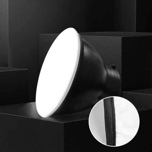 2 Pack Light Diffuser Sock, 7"/18cm Soft Lampshade Reflector Lamp Sock Standard Diffuser, Soft White Diffusers for Studio Strobe Reflectors/Ring Light in Saudi Arabia