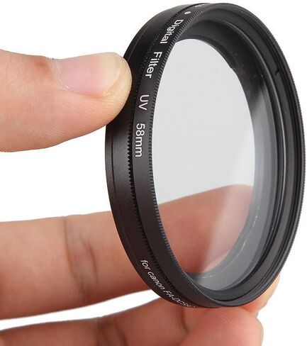 Camera Lens Filter Adapter Metal FA-DC58C 58mm Lens Cap Lens Hood UV Filter for Canon PowerShot G1X (Incompatible with G1X II) Excellent in Saudi Arabia