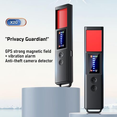 Hidden Camera Detectors, 2026 AI Upgraded Spy Camera Detectors | 8 Levels Sensitivity 9 Modes Signal, 25H Battery, Mini Device Finder for Hotel Car Office Home Travel Meeting Room in Kuwait