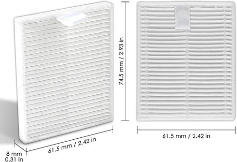 (8 Pack) Replacement HEPA Filters Compatible with Roborock Q7 M5/ Q7 M5+/ Q7 L5 Robot Vacuum, Upright Filter, Canister Filters, Vacuum Filters, Accessories Kit in Saudi Arabia