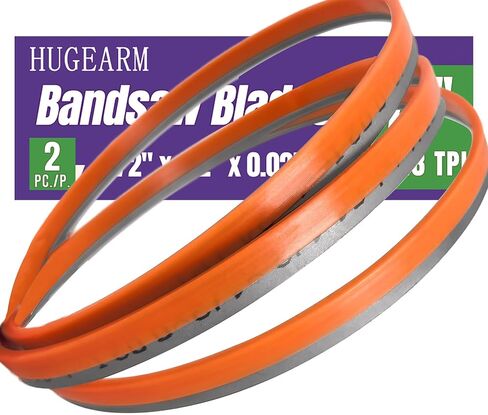 2 Pack 72" Bandsaw Blades, Metal Cutting, M42 Band Saw Blades, 14/18 TPI | 72 x 1/2 x 0.025 Inch, Bi-Metal in Saudi Arabia