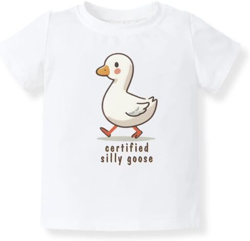 Certified Silly Goose Baby Bodysuit, Kids & Toddler T-Shirt – Funny Goose Outfit for Boys Girls Clothes in Saudi Arabia