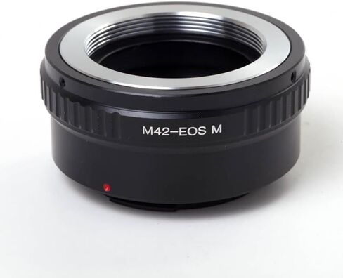 حلقة محول العدسة M42-EOS M لعدسة التثبيت اللولبية M42 مقاس 42 مم ولكاميرا Canon EOS EF-M حلقة محول معدنية مزدوجة الغرض للتركيز اليدوي in Kuwait