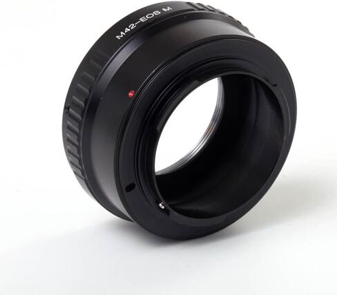 حلقة محول العدسة M42-EOS M لعدسة التثبيت اللولبية M42 مقاس 42 مم ولكاميرا Canon EOS EF-M حلقة محول معدنية مزدوجة الغرض للتركيز اليدوي in Kuwait