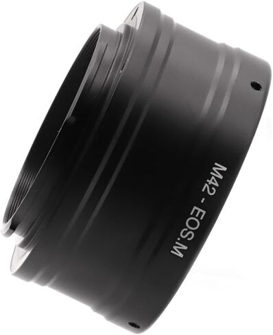حلقة محول العدسة M42-EOS M لعدسة التثبيت اللولبية M42 مقاس 42 مم ولكاميرا Canon EOS EF-M حلقة محول معدنية مزدوجة الغرض للتركيز اليدوي in Kuwait