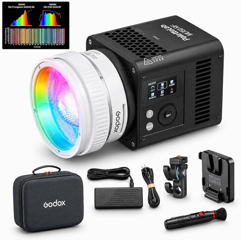 Godox ML150 RF with PaletteLab Color Engine, 165W RGBW LED Light | PaletteLab Full-Spectrum Color Engine: Accurate color control with natural skin tones, clean whites, and lifelike details. in Saudi Arabia