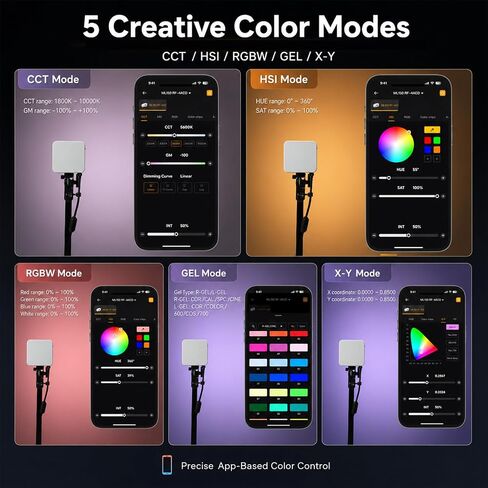 Godox ML150 RF with PaletteLab Color Engine, 165W RGBW LED Light | PaletteLab Full-Spectrum Color Engine: Accurate color control with natural skin tones, clean whites, and lifelike details. in Saudi Arabia