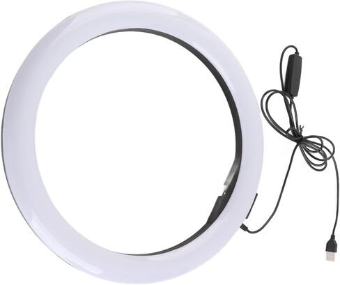 30 12W 12 Inch 160LED Dimmable Circle Light 3200K-5600K for Makeup with Ball Head Phone Clip in Saudi Arabia