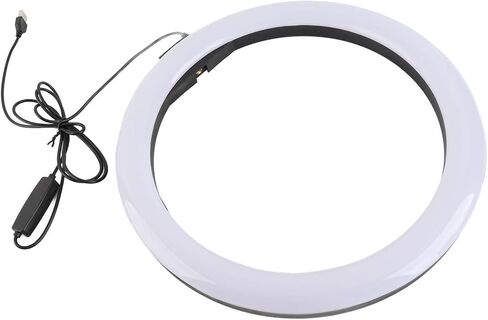 30 12W 12 Inch 160LED Dimmable Circle Light 3200K-5600K for Makeup with Ball Head Phone Clip in Saudi Arabia