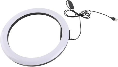 30 12W 12 Inch 160LED Dimmable Circle Light 3200K-5600K for Makeup with Ball Head Phone Clip in Saudi Arabia