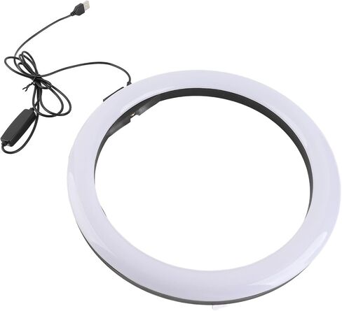 30 12W 12 Inch 160LED Dimmable Circle Light 3200K-5600K for Makeup with Ball Head Phone Clip in Saudi Arabia