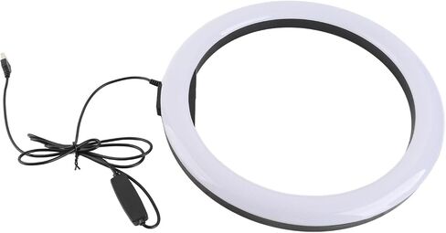 30 12W 12 Inch 160LED Dimmable Circle Light 3200K-5600K for Makeup with Ball Head Phone Clip in Saudi Arabia