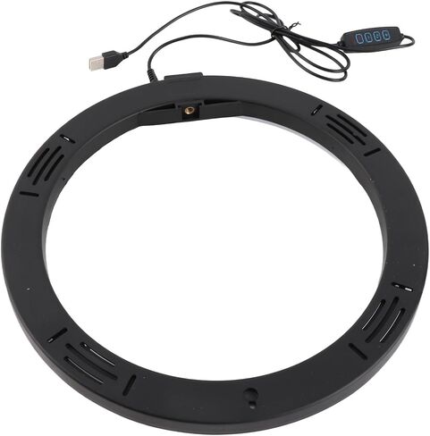 30 12W 12 Inch 160LED Dimmable Circle Light 3200K-5600K for Makeup with Ball Head Phone Clip in Saudi Arabia