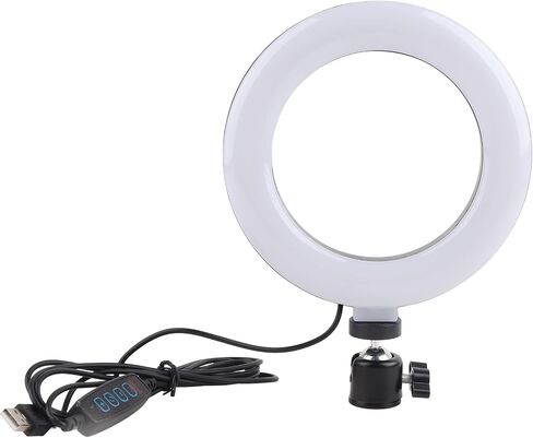 6 Inch Light Adjustable Fill Light for Photography and Makeup - USB LED Eye Protection Lighting in Saudi Arabia