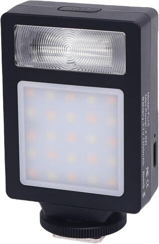 Jiawu LED ملء ضوء الكاميرا المحمولة فلاش ضوء الفيديو 2500K-6500K للكاميرات الرقمية واجهة الحذاء الساخن العالمي، مادة ABS، للتصوير الفوتوغرافي المباشر in Kuwait