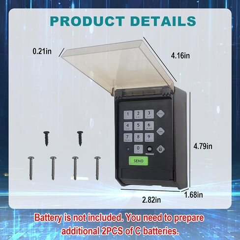 Gh ost Keypad Wireless Gate Opener AXWK Keypad with Weatherproof Cover | Compatible with AXS1 AXP1 AXR1 in Saudi Arabia