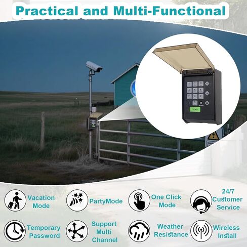 Gh ost Keypad Wireless Gate Opener AXWK Keypad with Weatherproof Cover | Compatible with AXS1 AXP1 AXR1 in Saudi Arabia