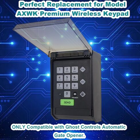 Gh ost Keypad Wireless Gate Opener AXWK Keypad with Weatherproof Cover | Compatible with AXS1 AXP1 AXR1 in Saudi Arabia