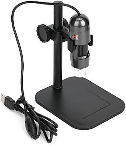 S04 8LED White Light 25X- 600X USB Digital Microscope Instrument with Lifting Bracket USB Microscope in Kuwait