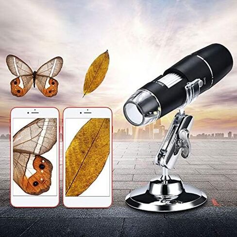 WiFi 1000X Digital Microscope 8-LED Light Magnifier Video Camera Compatible with Compatible with for iPhone iOS/Android in Kuwait