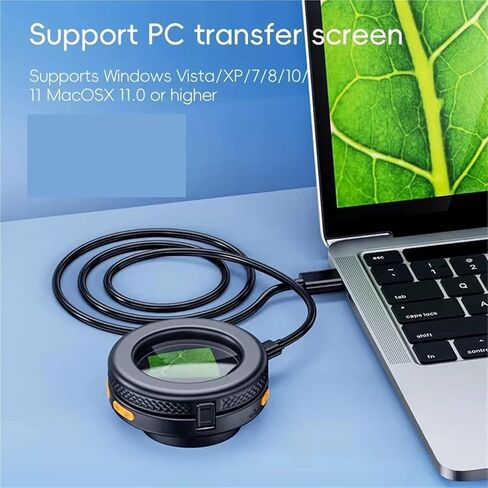 Microscope, 500X Digital Handheld Microscope 2Inch IPS Screen Foldable Magnifier,for Homeschool Lab in Kuwait