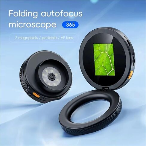 Microscope, 500X Digital Handheld Microscope 2Inch IPS Screen Foldable Magnifier,for Homeschool Lab in Kuwait