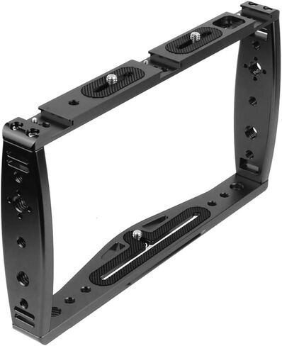 Camera Cage Rig, Underwater Camera Tray, CNC Handgrip Bracket DSLR Cage Stabilizer Rig with Trigger Phone Clip for Diving Action Cameras in Saudi Arabia