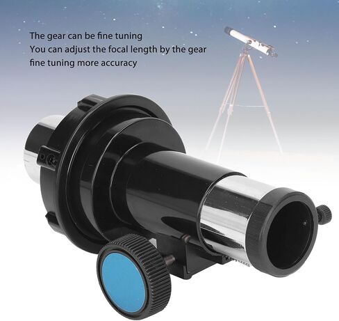 80 mm Reflective Telescope Focusing Seat, Reflector Astronomical Rack Pinion Focuser with Toothed Focusing Tube 1.25 Inch Eyepiece Interface Reflector Telescope Focuser in Kuwait