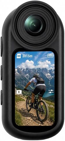 4K Mini Body Camera with Audio & Video Recording, 1.5" Screen, POV Body Cam with EIS, WiFi Action Camera, Wearable Magnetic Thumb Cam for Helmet in Saudi Arabia