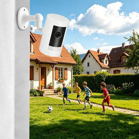 360° Camera Wall Mount for Ring Stick Up Cam, 2-Pack White | 360° Adjustable, Fits Stick Up Cam & Outdoor Cam Plus, Adhesive or Screw Mount, No-Drill, White in Saudi Arabia