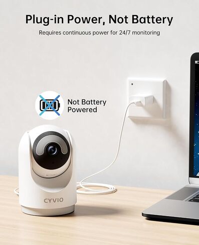 5MP Indoor WiFi Camera with Color Night Vision, No Subscription | 3K Resolution, 5G/2.4G Dual-Band Wi-Fi 6, Auto Tracking, Smart Night Light, 2-Way Audio, Person/Pet/Baby Crying Detection in Saudi Arabia