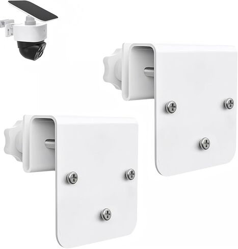 2 Pack Gutter Mount Bracket for Eufy Security SoloCam S340/E30/E42 and 4G LTE Cam S33, Stainless Steel Gutter Mount for Solar Security Camera, No-Drill Installation in Kuwait