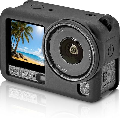 All-Round Protection Kit for DJI Action 6 Camera - Premium Durable Silicone Case with Lens Protector, Comfortable Portable Wrist Strap, Shockproof and Dustproof Essential Accessories in Kuwait