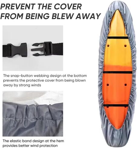 420D Waterproof Cover for Perception Prodigy 10 | Thickened waterproof cover prevents wind lift during yard storage via dual adjustable buckles and elastic hem. in Saudi Arabia