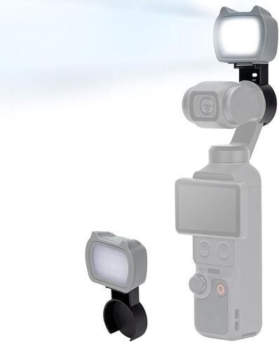 Magnetic LED Video Light for DJI OSMO Pocket 4 Accessories, Auxiliary Rechargeable Fill Lighting for DJI Osmo Pocket 4 Auto-Follow Gimbal Selfie Vlog Camera, 3-Color Temp Brightness Adjustable, USB-C in Saudi Arabia