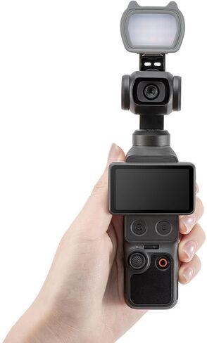 Magnetic LED Video Light for DJI OSMO Pocket 4 Accessories, Auxiliary Rechargeable Fill Lighting for DJI Osmo Pocket 4 Auto-Follow Gimbal Selfie Vlog Camera, 3-Color Temp Brightness Adjustable, USB-C in Saudi Arabia