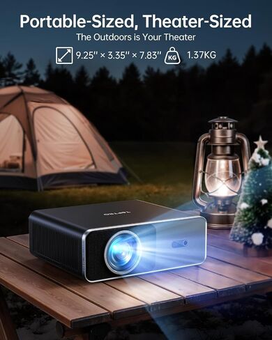 Smart Projector【Compatible with Netflix】4K Projector with WiFi 6 and 2-Way Bluetooth, AI Auto Focus & Keystone, 20W Dolby Audio,Built-in Apps,TOPTRO A1 Portable Proyector for Outdoor / Home Movie in Kuwait