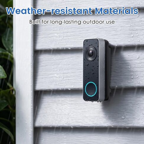 Vinyl Siding Mount for Wyze Doorbell Camera, Adjustable Angle Doorbell Wedge Corner Mounting Bracket Kit for Wyze Duo Cam Video Doorbell, Solve Siding Tilt Problem (4" Standard Vinyl Siding Only) in Saudi Arabia