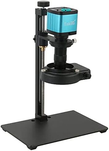 HD 2K 1080P HDMI USB Electronic Video Microscope Camera 130X C-Mount 144 LED Light Industrial Soldering Microscopio Recorder in Kuwait