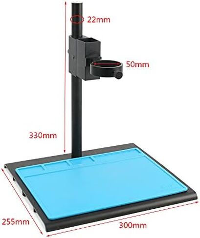 مجهر 38 ميجابكسل FHD 2K CMOS USB HDMI كاميرا رقمية صناعية مجهر فيديو 180X 300X C Mount Zoom Lens 144 LED Ring Lamp (التكبير: 180X) (300X) in Kuwait