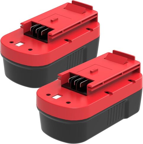 4.5Ah Ni-Mh HPB18 Replacement for Black and Decker 18V Battery, 2Pack(Red) | Compatible with Black and Decker 18V FS18FL FSB18 A1718 FEB180S A18NH FS18FL FS180BX FS18BX Firestorm Power Tools in Saudi Arabia