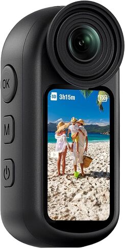 4K Mini Body Camera with Audio & Video Recording, 1.5" Screen, POV Body Cam with EIS, WiFi Action Camera, Wearable Magnetic Thumb Cam for Helmet in Saudi Arabia