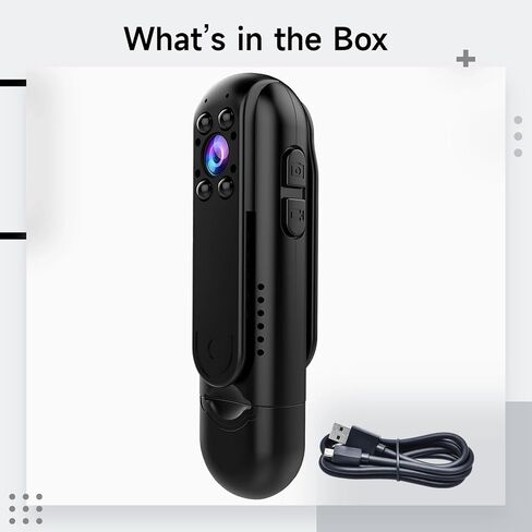 Mini HD Camera 1080P, Wearable Portable Camera with 140° Wide Angle Lens, Infrared Night Vision, 6 Hour Battery Life, for Outdoor Sports, Security Documentation, Activity Logging in Saudi Arabia