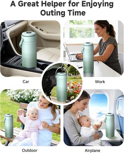 Portable Breast Milk Cooler with Temp Display, 20oz Breast Milk Cooler Travel Bag, 360° All-Round Breastfeeding Essentials Keeps Milk Fresh for 24 Hours, for Mom and Dad in Kuwait