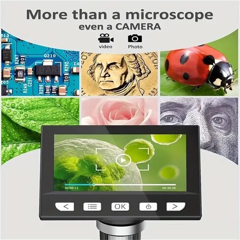 USB Microscope, Digital Microscope 1000x Real Shooting, 8-LED Computer Microscope, Electron Biology in Saudi Arabia