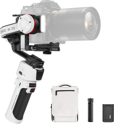Zhiyun Crane M3S Combo Gimbal Stabilizer for Cameras, Built-in Fill Light, Bluetooth Control, Vertical Shooting, Compatible with Mirrorless Cameras, Smartphones & Action Cameras in Saudi Arabia